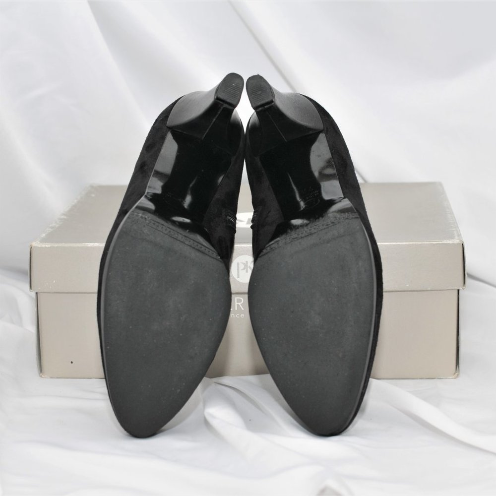 Designer "Peter Kaiser" Soft Black Suede Booties - Picture 8 of 14